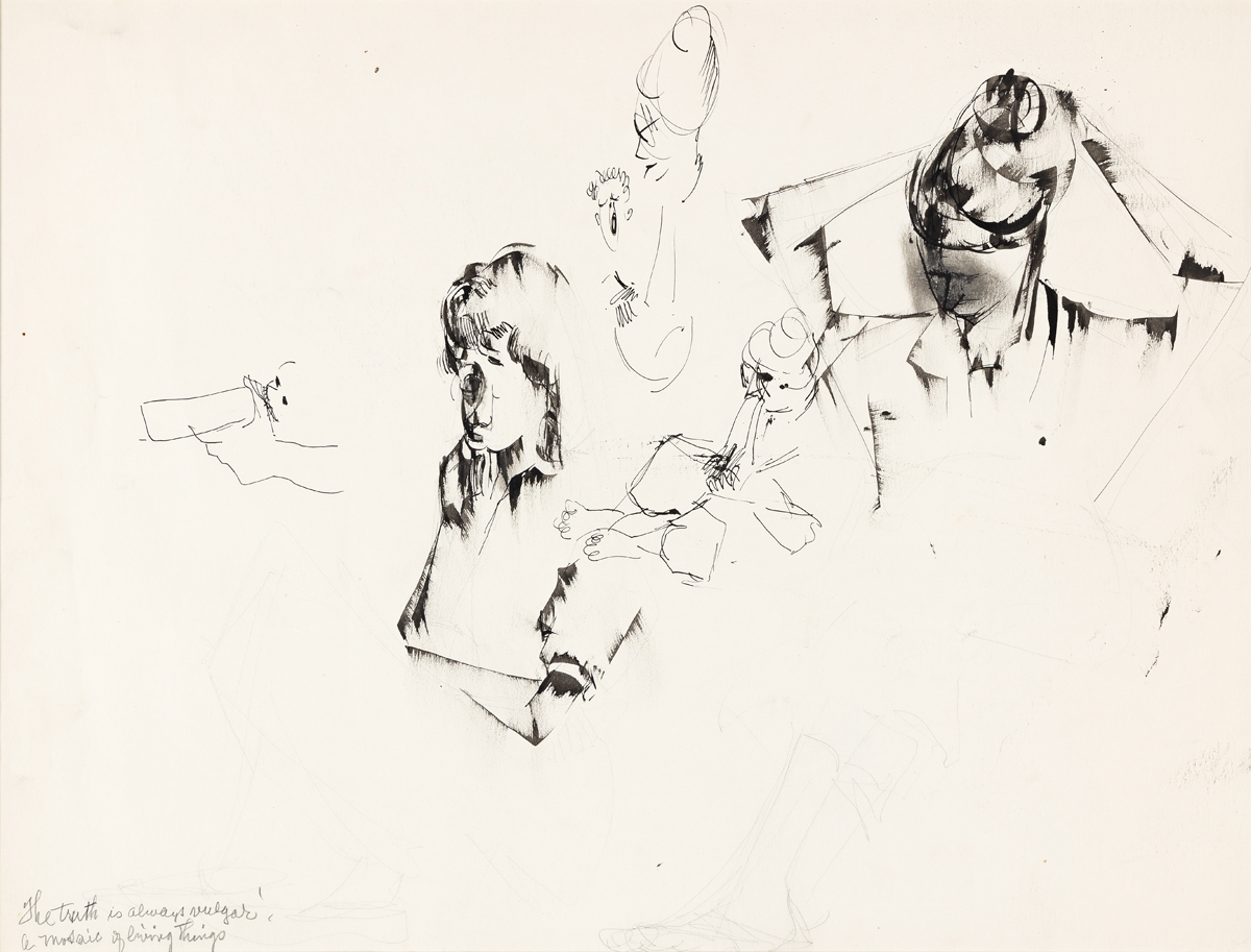 NORMAN LEWIS (1917 - 1979) Untitled (Sheet of Studies).